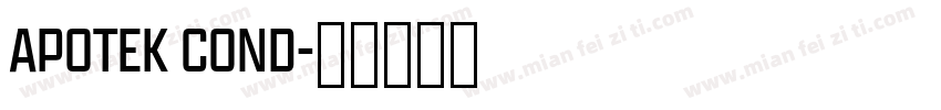 APOTEK COND字体转换